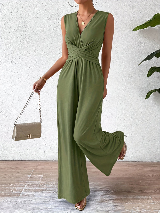 WW | Eleganter Ärmelloser Jumpsuit Mit Schmeichelhafter Passform