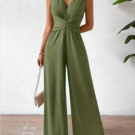 WW | Eleganter Ärmelloser Jumpsuit Mit Schmeichelhafter Passform