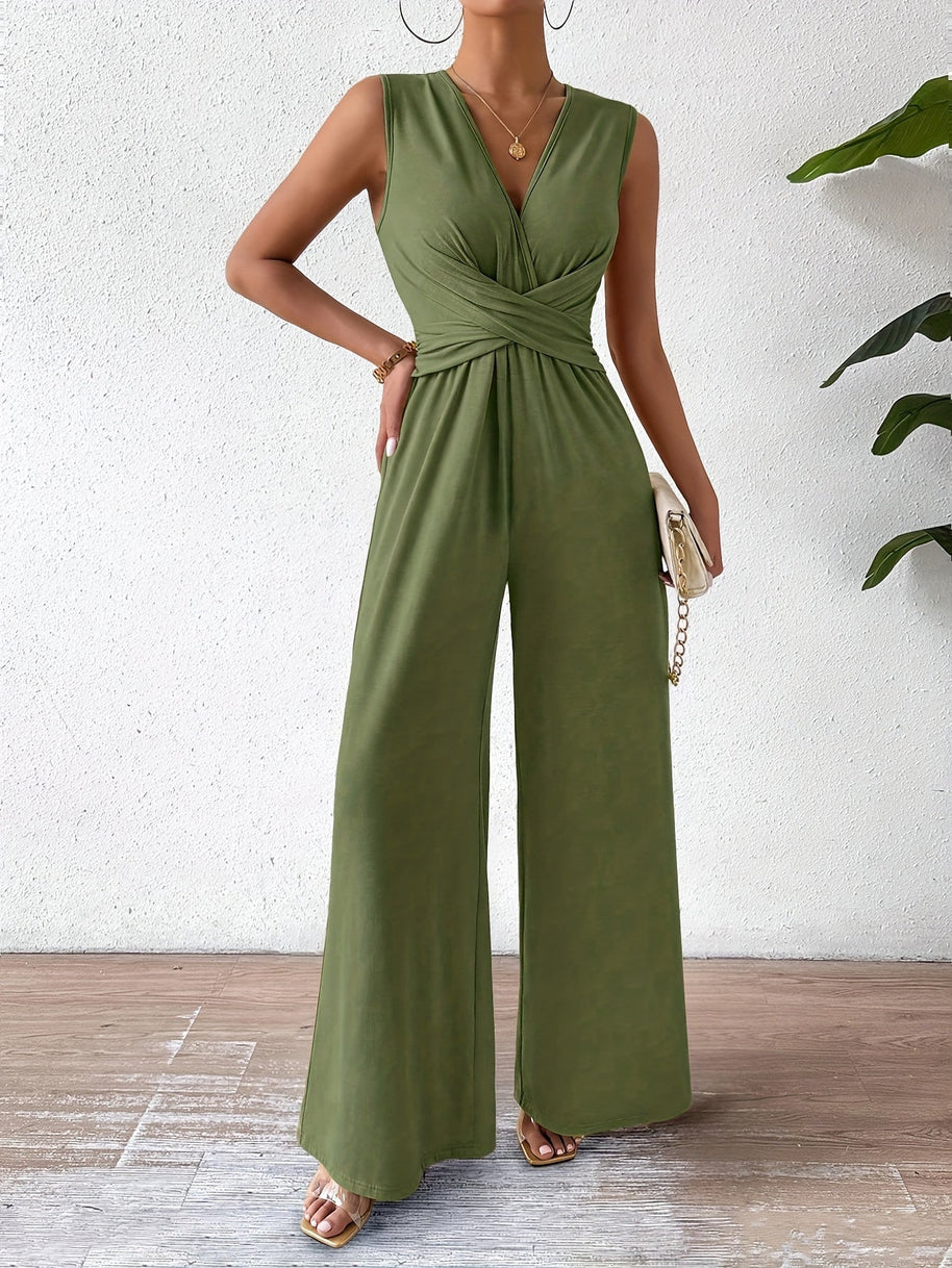 WW | Eleganter Ärmelloser Jumpsuit Mit Schmeichelhafter Passform