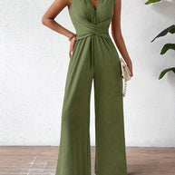WW | Eleganter Ärmelloser Jumpsuit Mit Schmeichelhafter Passform