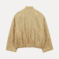 WW | Freizeit Bomberjacke mit goldenen Pailletten