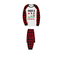 WW | Rote und schwarze karierte Weihnachts-Pyjama-Set mit Gnomies Familie und 