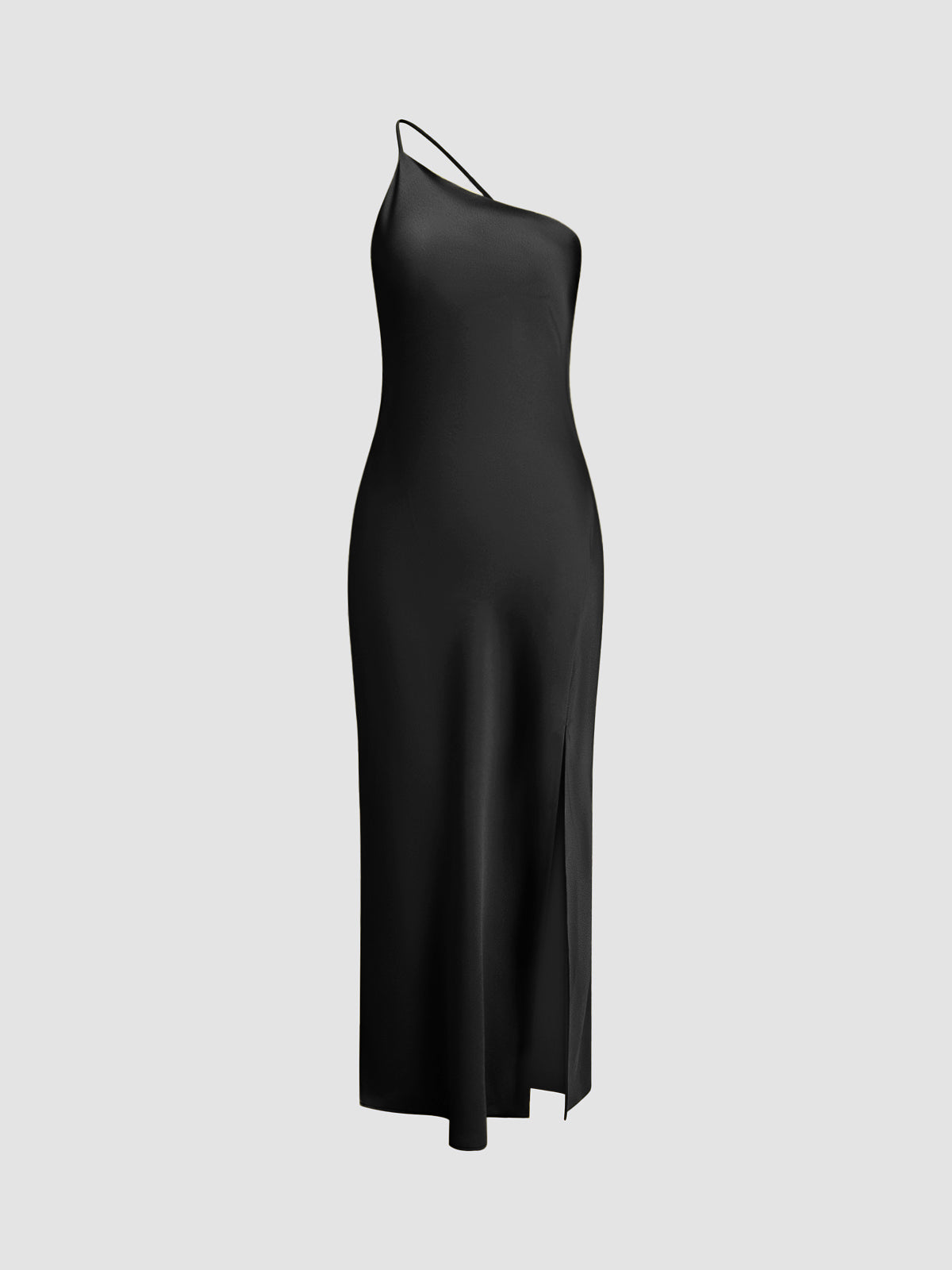 WW | Satin Maxi Kleid mit Offenem Rücken