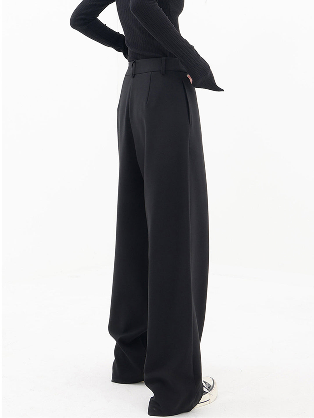 W&W Mode - Trendige Asymmetrische Baggy Hose - Damen Bequeme Haremshose
