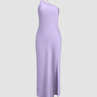 WW | Satin Maxi Kleid mit Offenem Rücken