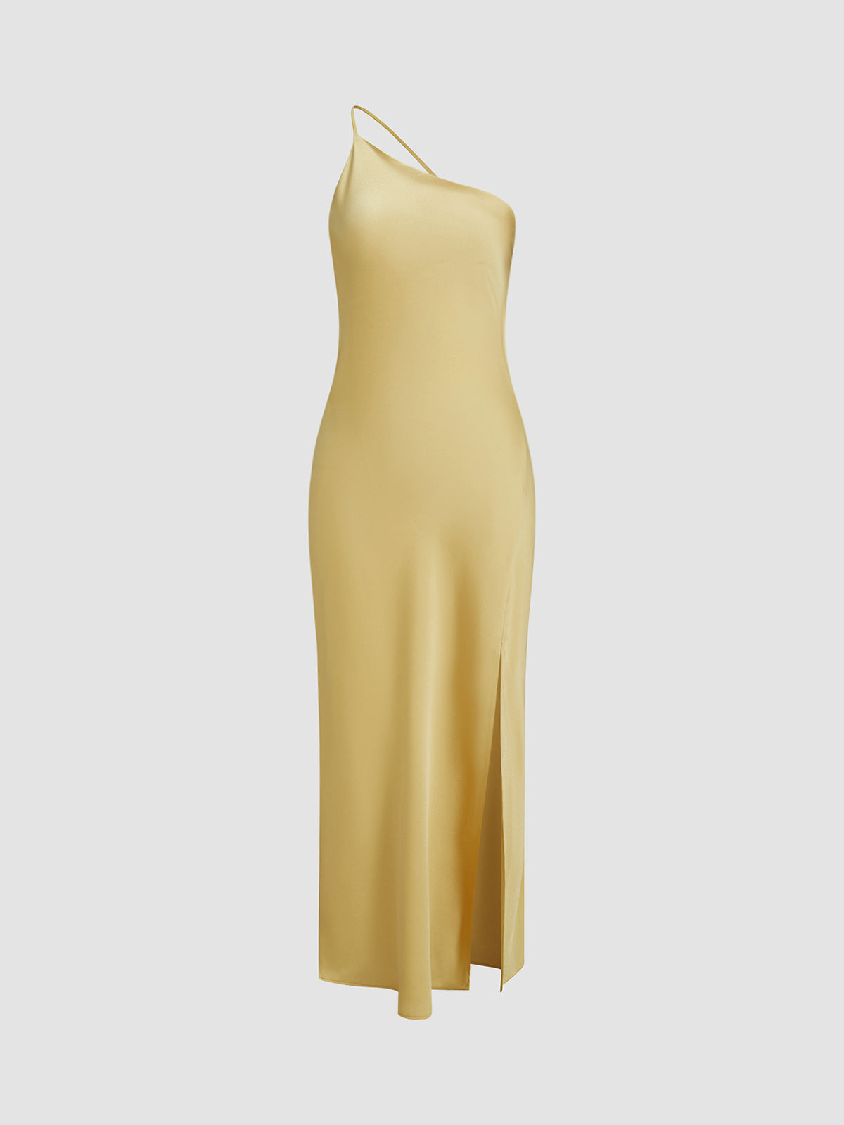WW | Satin Maxi Kleid mit Offenem Rücken