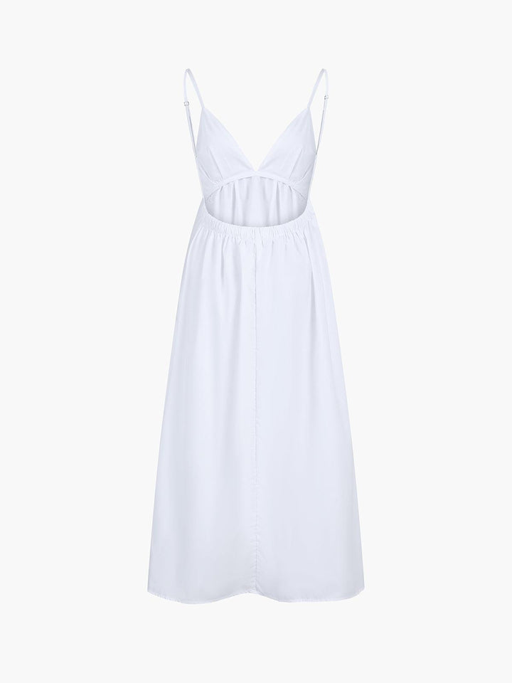 W&W Mode | Damen Leinen Midi Kleid Atmungsaktiv & Stilvoll
