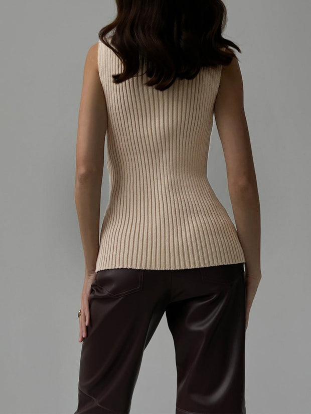 WW | Minimalist Gesäßausschnitt Ripp Top
