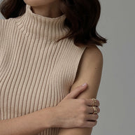 WW | Minimalist Gesäßausschnitt Ripp Top
