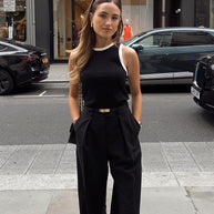 WW | Ledergürtel Mit Goldener Schnalle