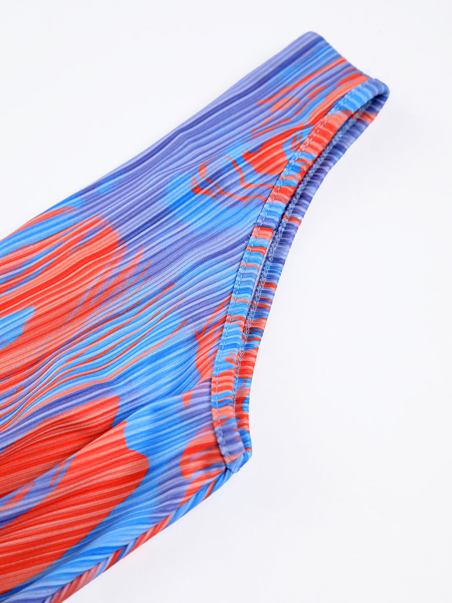 WW | Flaming Passions Rundhalsausschnitt Lange Kleid