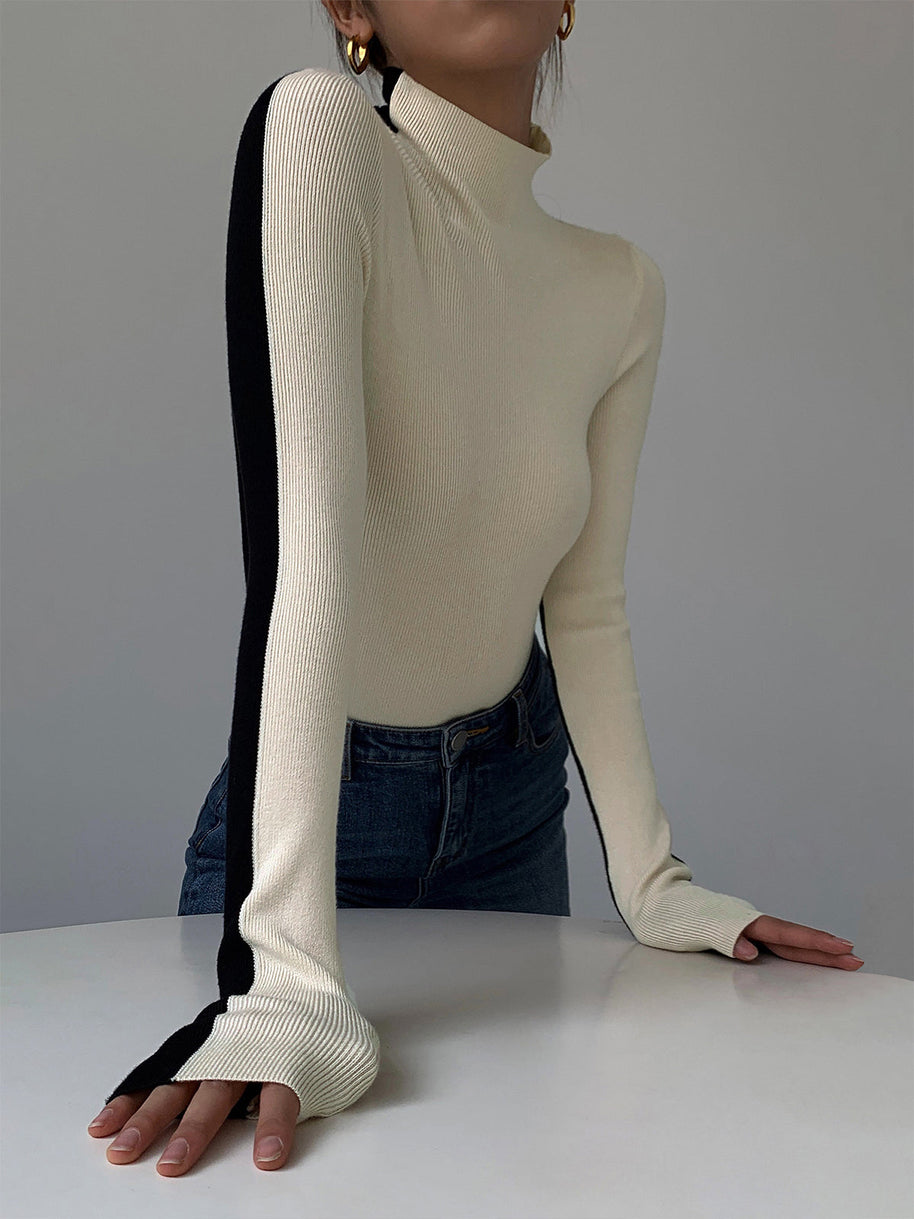 WW | Rollkragenpullover mit Langen Ärmeln für Damen