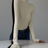 WW | Rollkragenpullover mit Langen Ärmeln für Damen