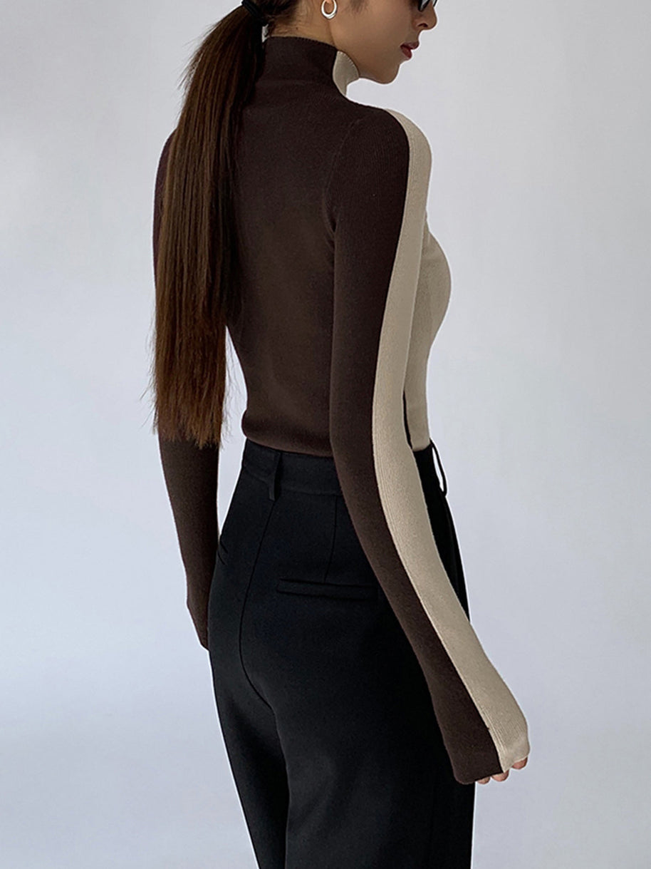 WW | Rollkragenpullover mit Langen Ärmeln für Damen