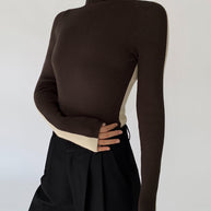 WW | Rollkragenpullover mit Langen Ärmeln für Damen