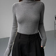 WW | Rollkragenpullover mit Langen Ärmeln für Damen