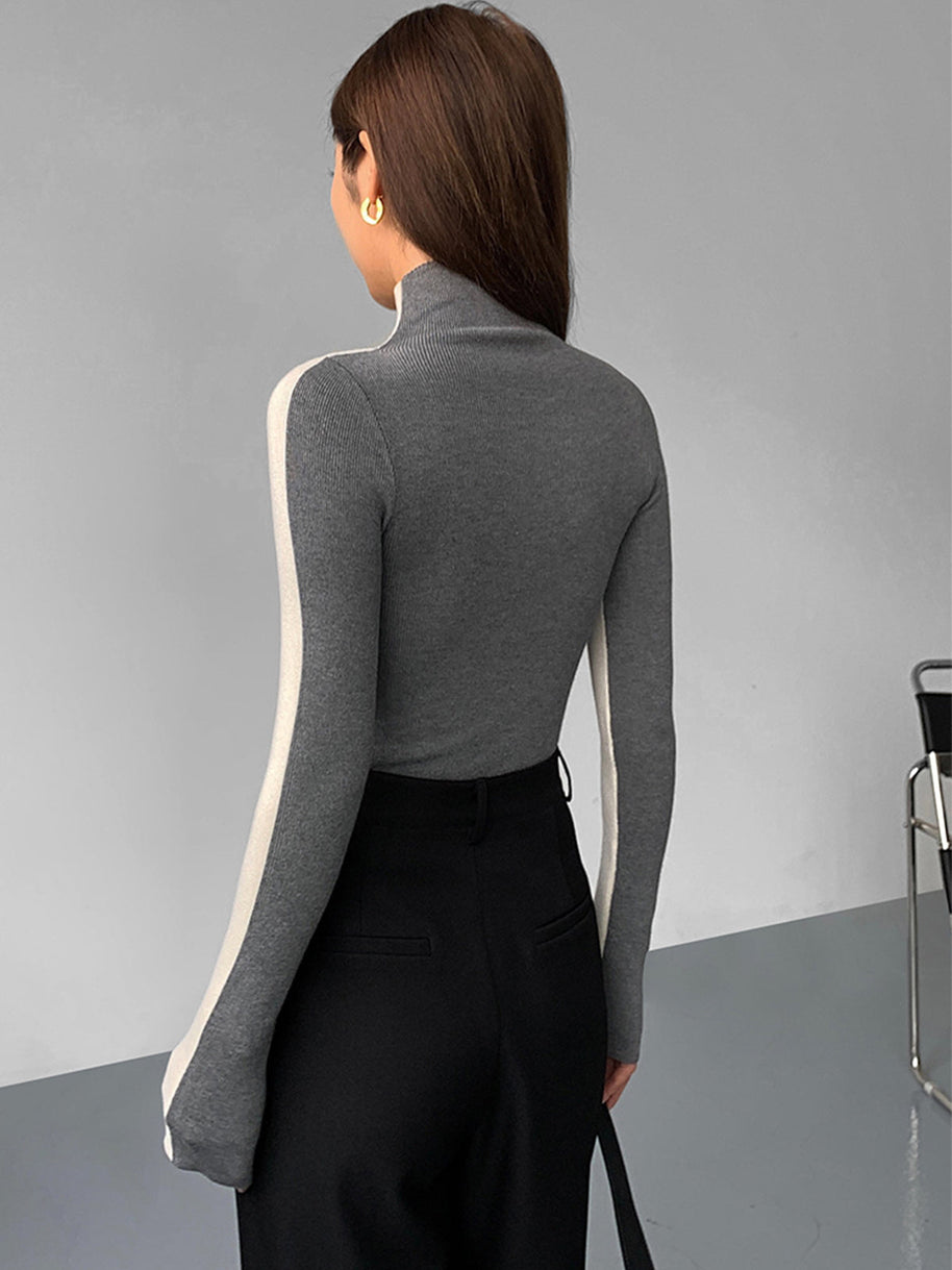 WW | Rollkragenpullover mit Langen Ärmeln für Damen