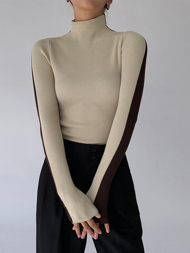 WW | Rollkragenpullover mit Langen Ärmeln für Damen