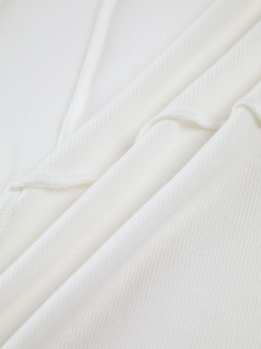 WW | Stilvolles Ripp-Shirt mit Nahtakzenten