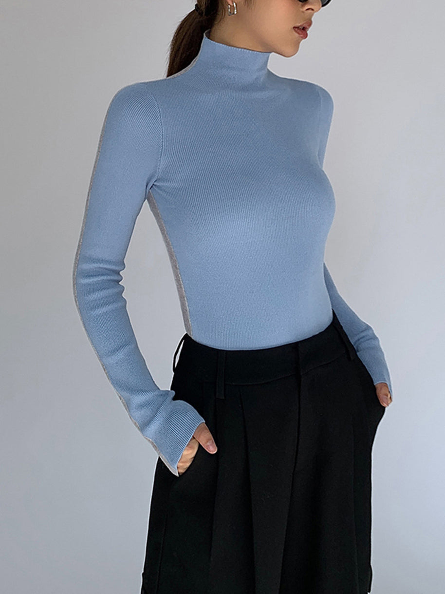 WW | Rollkragenpullover mit Langen Ärmeln für Damen