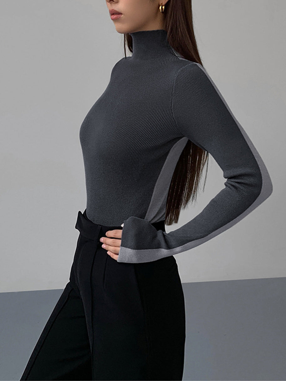 WW | Rollkragenpullover mit Langen Ärmeln für Damen
