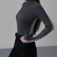 WW | Rollkragenpullover mit Langen Ärmeln für Damen