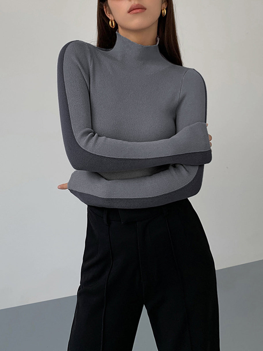 WW | Rollkragenpullover mit Langen Ärmeln für Damen