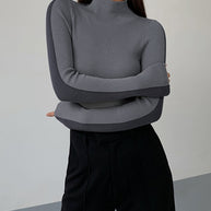 WW | Rollkragenpullover mit Langen Ärmeln für Damen