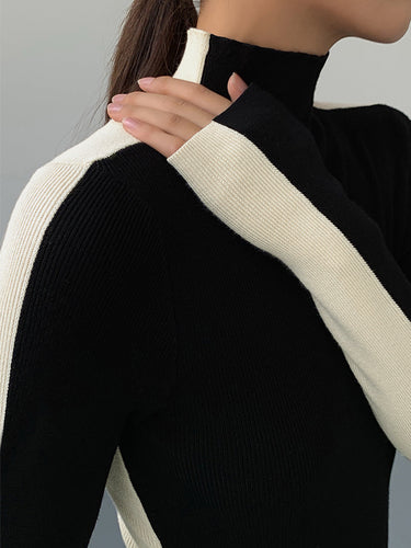 WW | Rollkragenpullover mit Langen Ärmeln für Damen