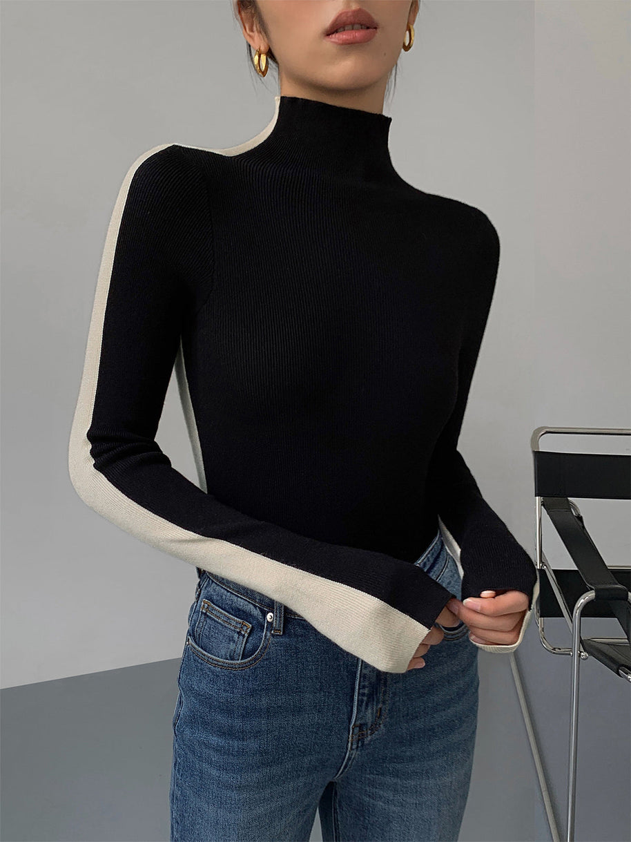 WW | Rollkragenpullover mit Langen Ärmeln für Damen