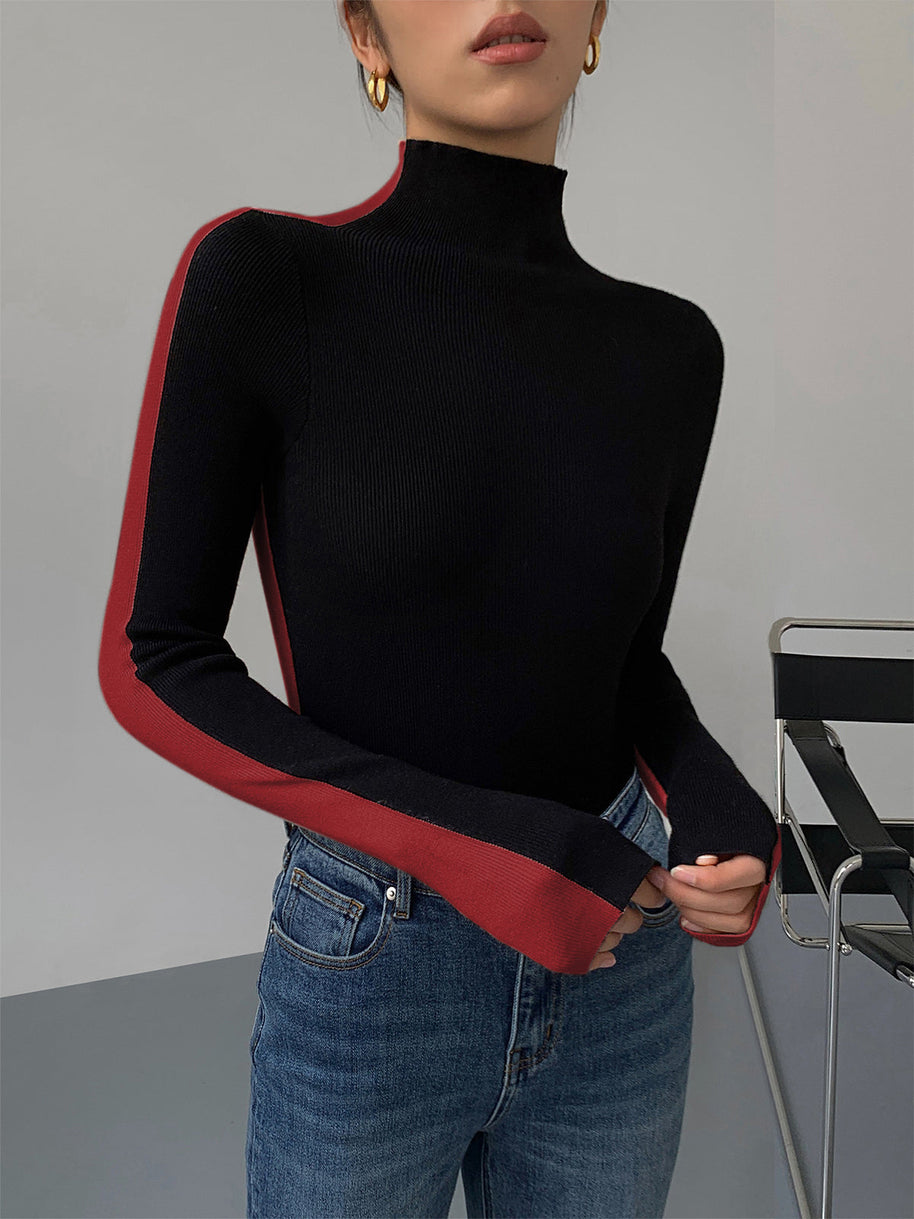 WW | Rollkragenpullover mit Langen Ärmeln für Damen