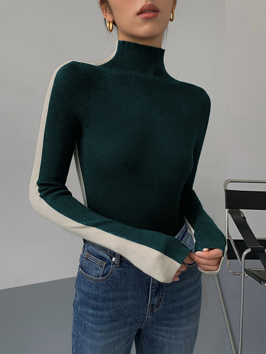 WW | Rollkragenpullover mit Langen Ärmeln für Damen