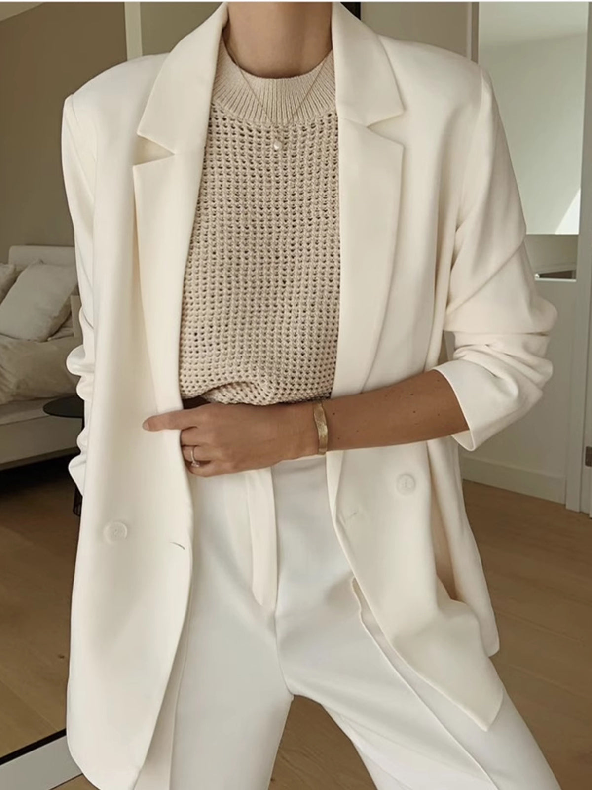 WW | Strick Hohles Festes Tank Top