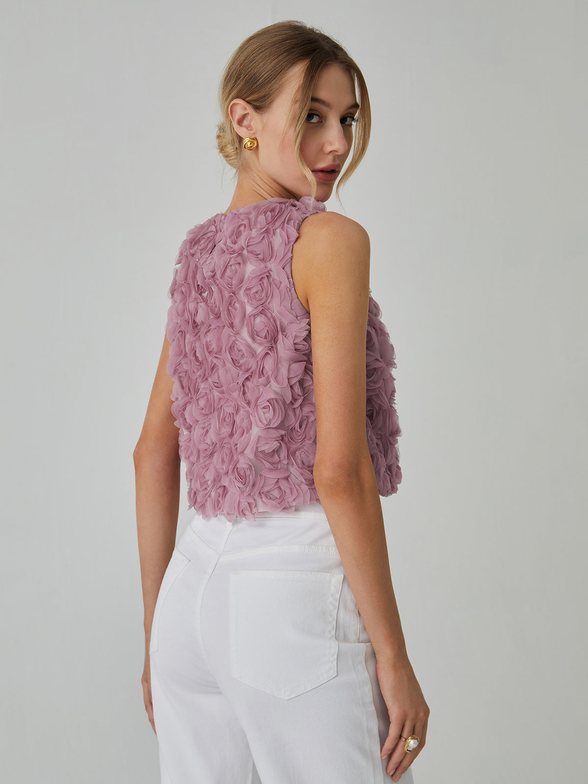 WW | Romantische Mehrfarbige Bluse