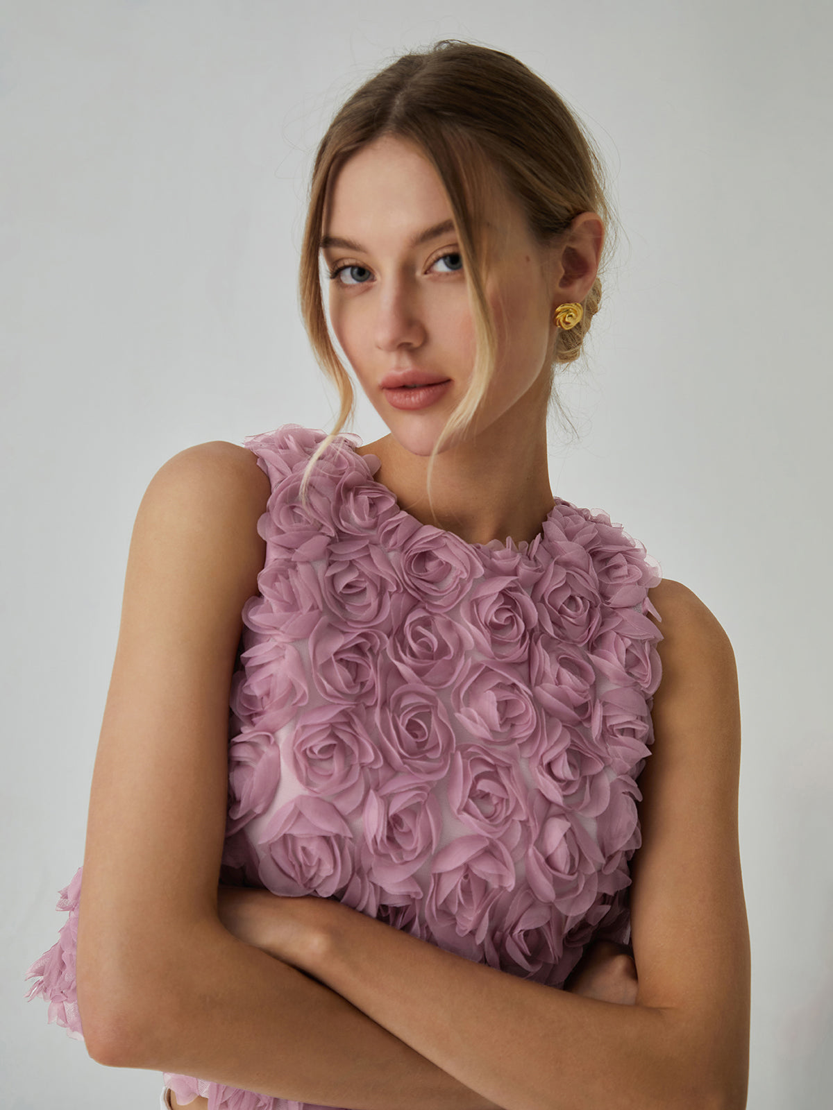 WW | Romantische Mehrfarbige Bluse