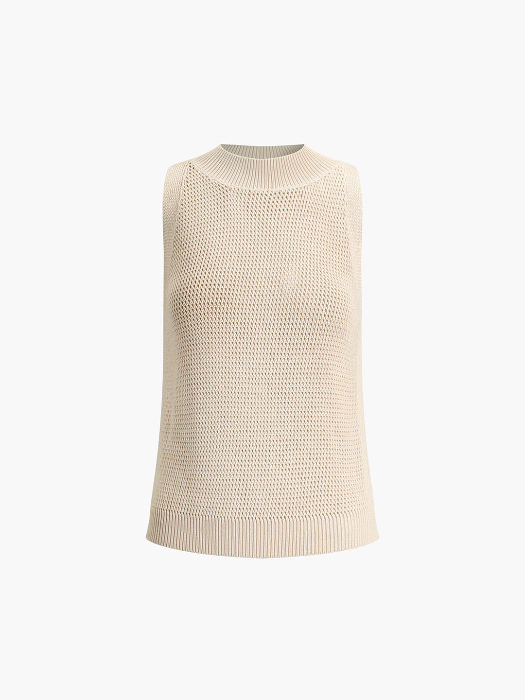 W&W Mode | Strick Hohles Festes Tank Top