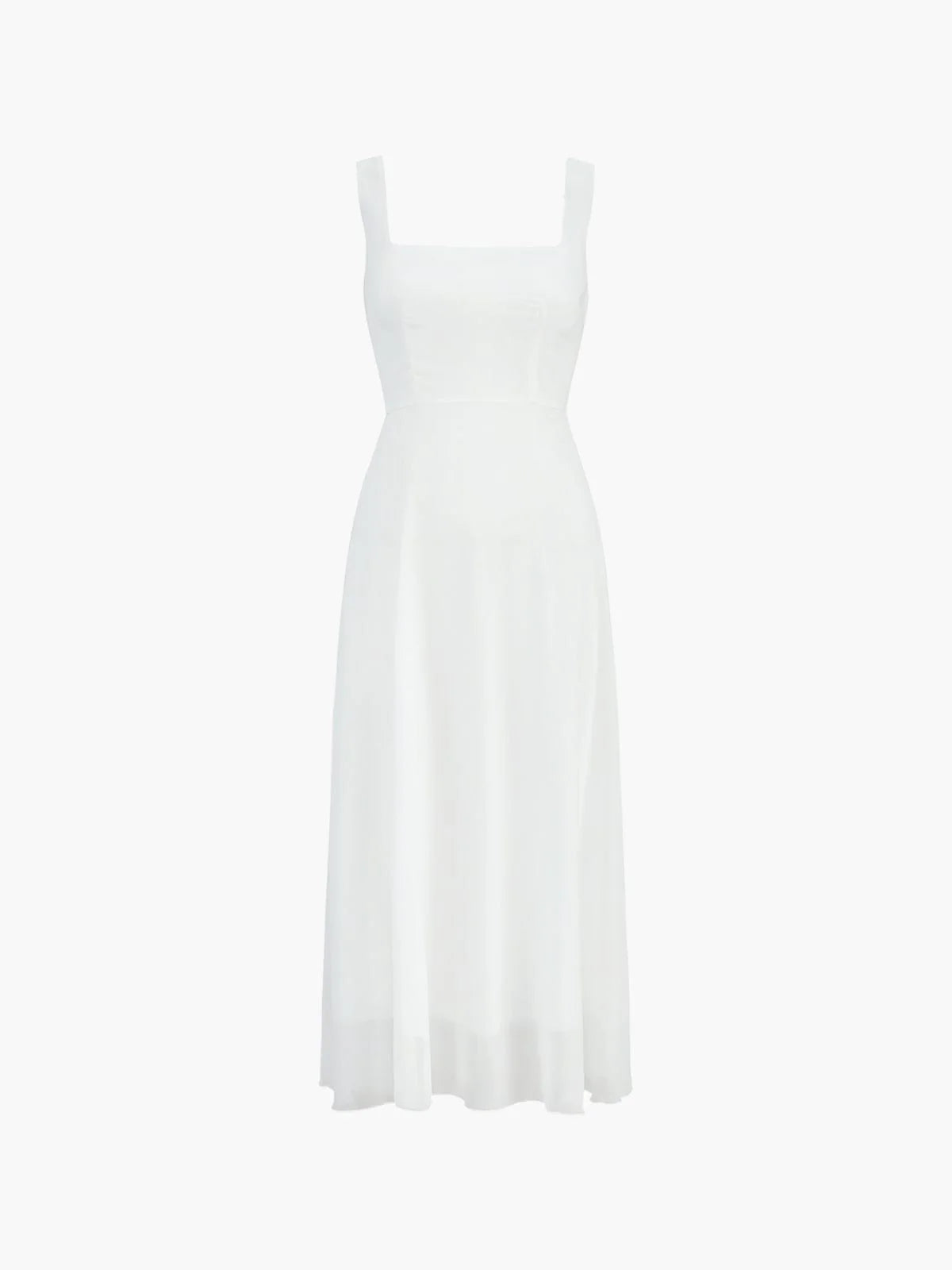 WW | Modernes Ärmelloses Maxikleid Mit Hoher Taille Für Frauen