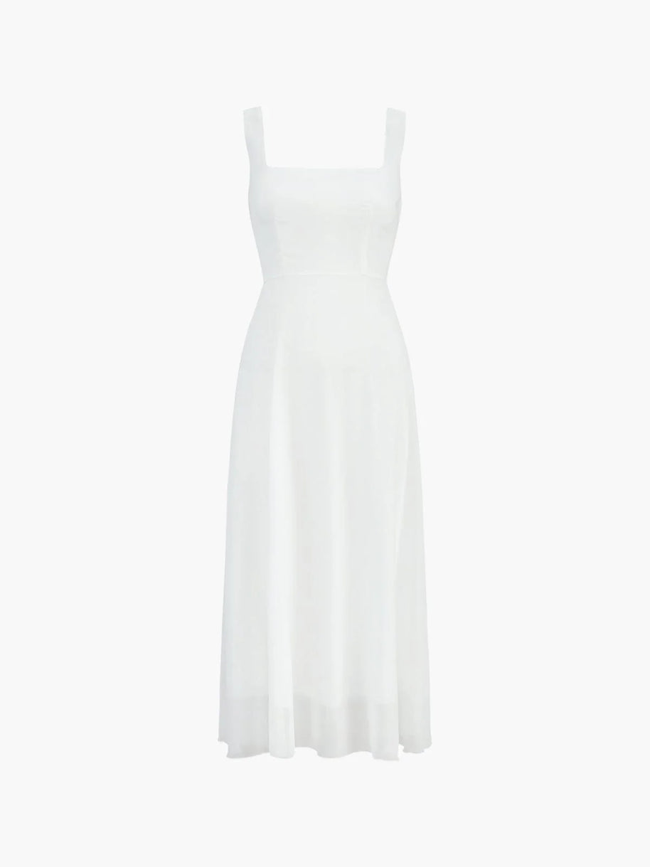 WW | Modernes Ärmelloses Maxikleid Mit Hoher Taille Für Frauen