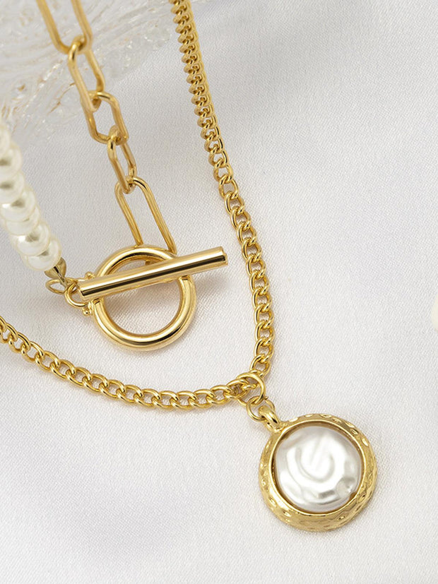 WW | Faux Perlen Schmuck Halskette