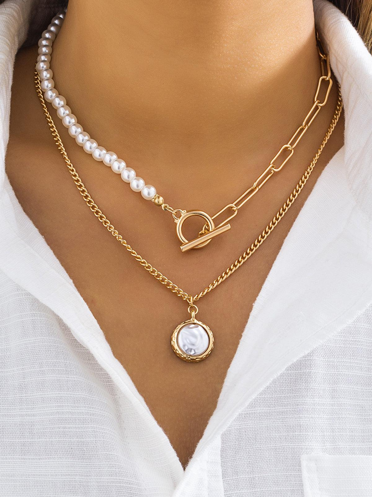 WW | Faux Perlen Schmuck Halskette