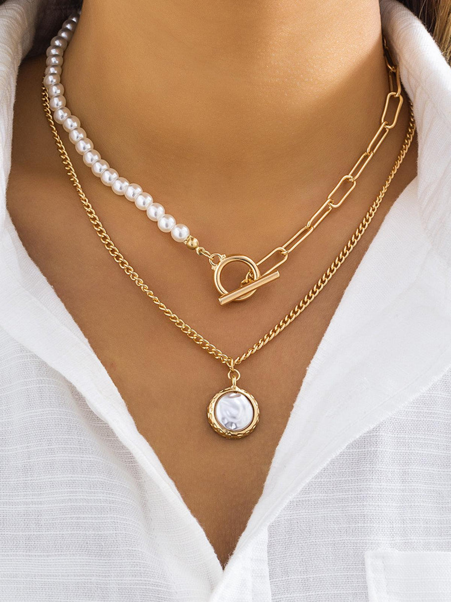 WW | Faux Perlen Schmuck Halskette
