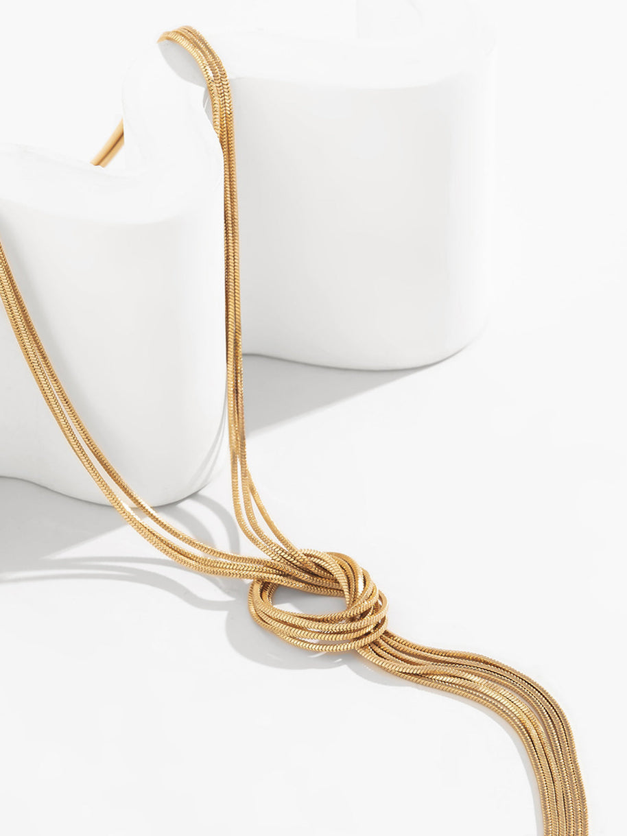 WW | Kurze Halskette Mit Eleganter Quaste Für Damen