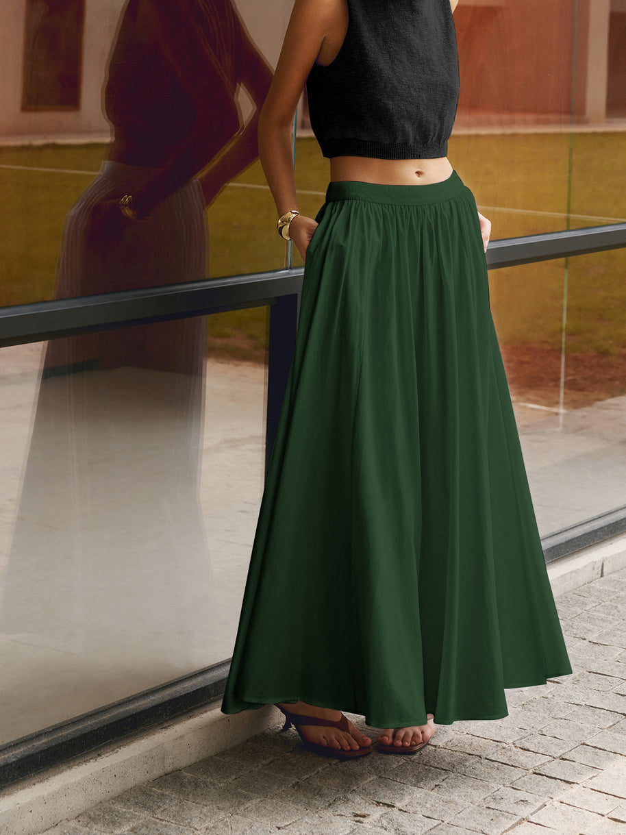 WW | Leinen Gefalteter Maxikilt