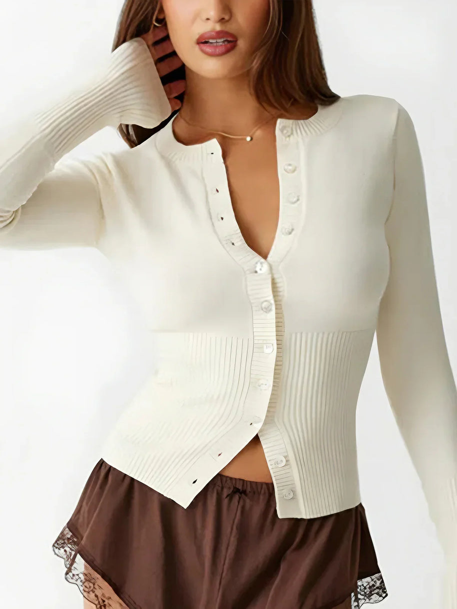 WW | Hals Langarm Cardigan