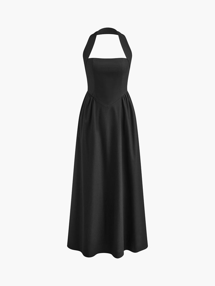 W&W Mode | Baumwolle & Leinen Träger A-linie Lange Kleid
