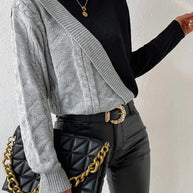 WW - Lässiger Asymmetrischer Damenpullover
