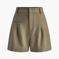 WW | Semi Transparent Mittlere Taille Kurze Hosen Ohne Gürtel