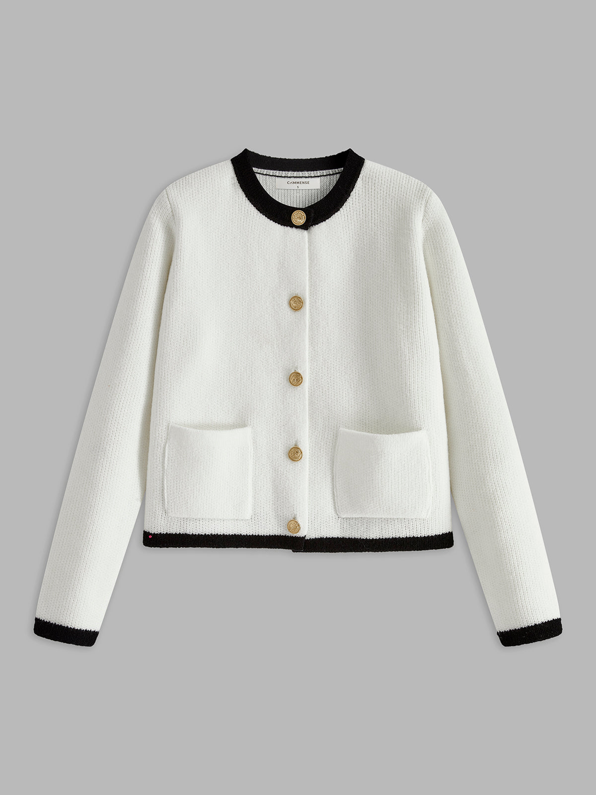 WW | Damen-Cardigan mit Kontrastbesatz