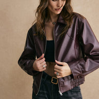 WW | Cropped Lederjacke Modern, Elegant & Zeitlos