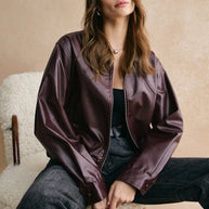 WW | Cropped Lederjacke Modern, Elegant & Zeitlos